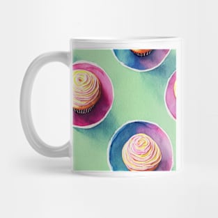 Watercolor cupcake pattern Mug